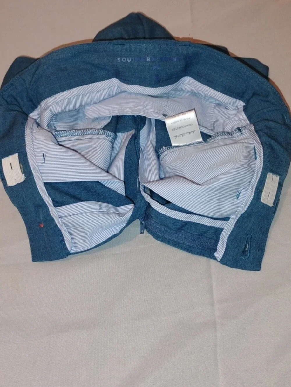 Southern Point Co. Boys Performance Shorts - Size Youth Small (S) - Blue/Teal